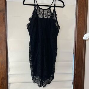 Intimately Free People Black Lace Dress